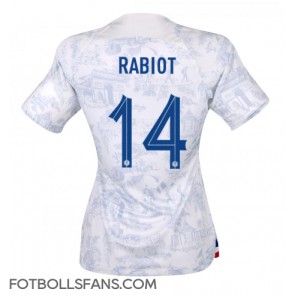 Frankrike Adrien Rabiot #14 Replika Bortatröja Damer VM 2022 Kortärmad